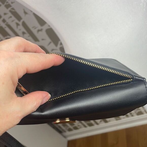 a new day Black Faux Leather & Faux Snake Crossbody Wallet Bag - Picture 7 of 12